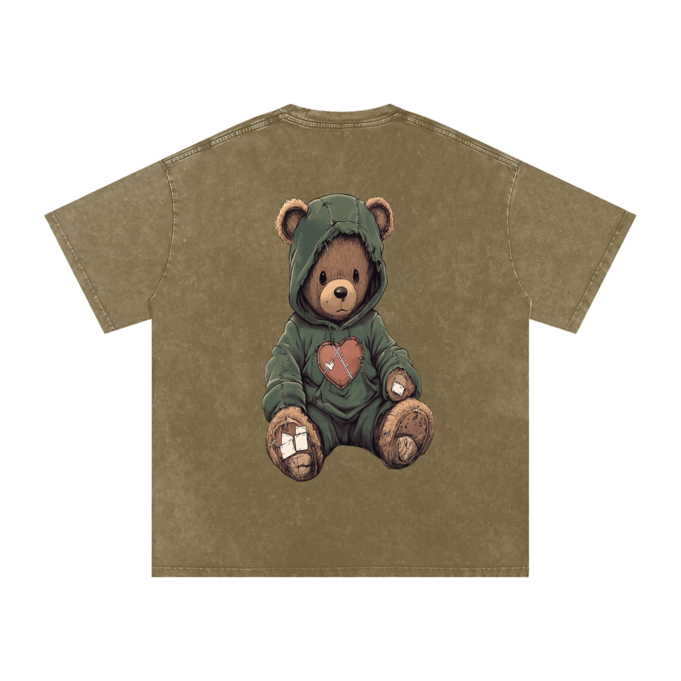 🌿 StitchHeart Sage Tee – “Rooted in Resilience”