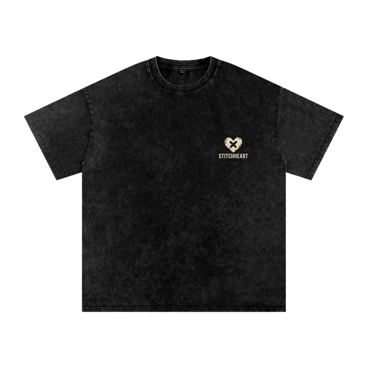StitchHeart Blaze – Oversized Acid-Wash Statement Tee