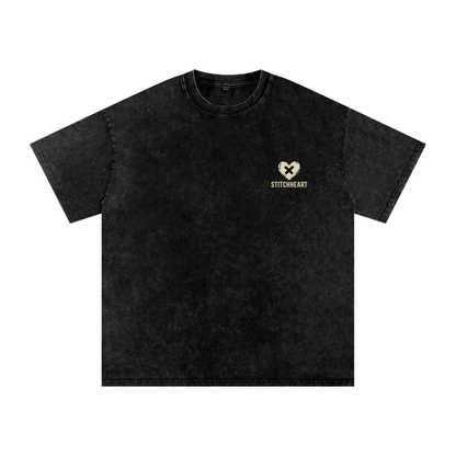 🌿 StitchHeart Sage Tee – “Rooted in Resilience”