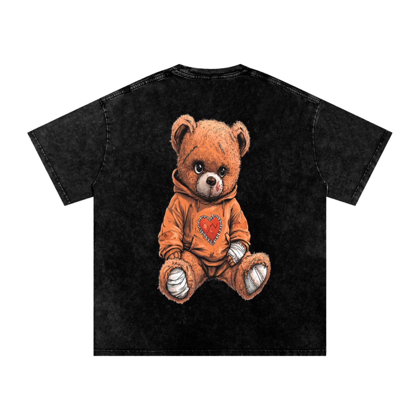 StitchHeart Blaze – Oversized Acid-Wash Statement Tee