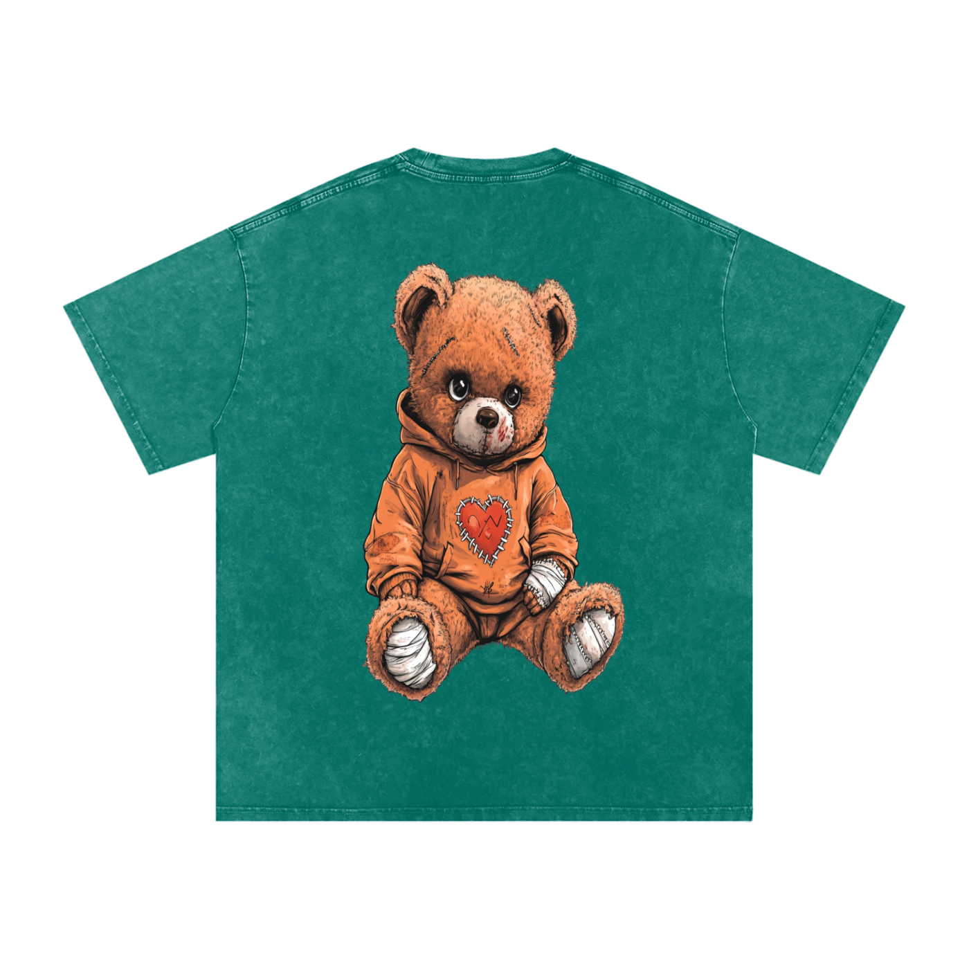 StitchHeart Blaze – Oversized Acid-Wash Statement Tee