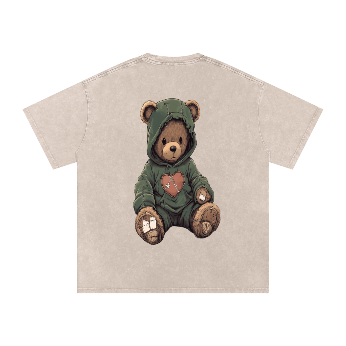 🌿 StitchHeart Sage Tee – “Rooted in Resilience”