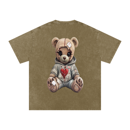 🧵 StitchHeart Patch Tee – “Worn, Not Weak”