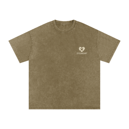 🧱 StitchHeart Brick Tee – “Built to Endure”