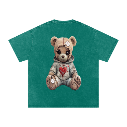 🧵 StitchHeart Patch Tee – “Worn, Not Weak”