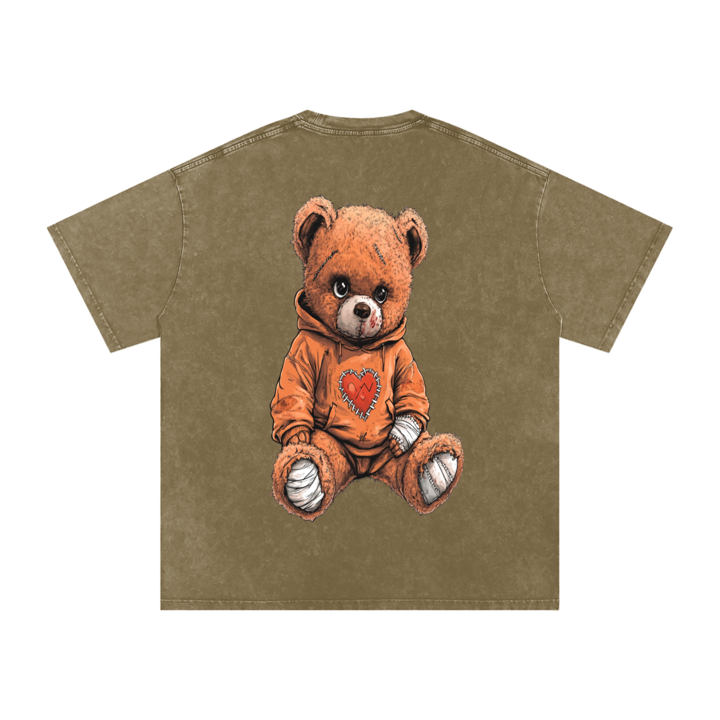 StitchHeart Blaze – Oversized Acid-Wash Statement Tee