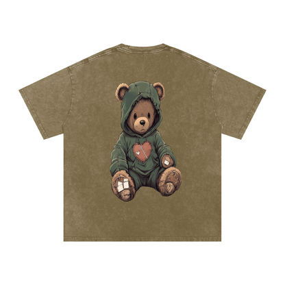 🌿 StitchHeart Sage Tee – “Rooted in Resilience”