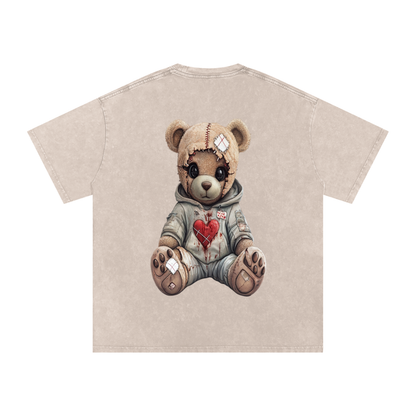 🧵 StitchHeart Patch Tee – “Worn, Not Weak”